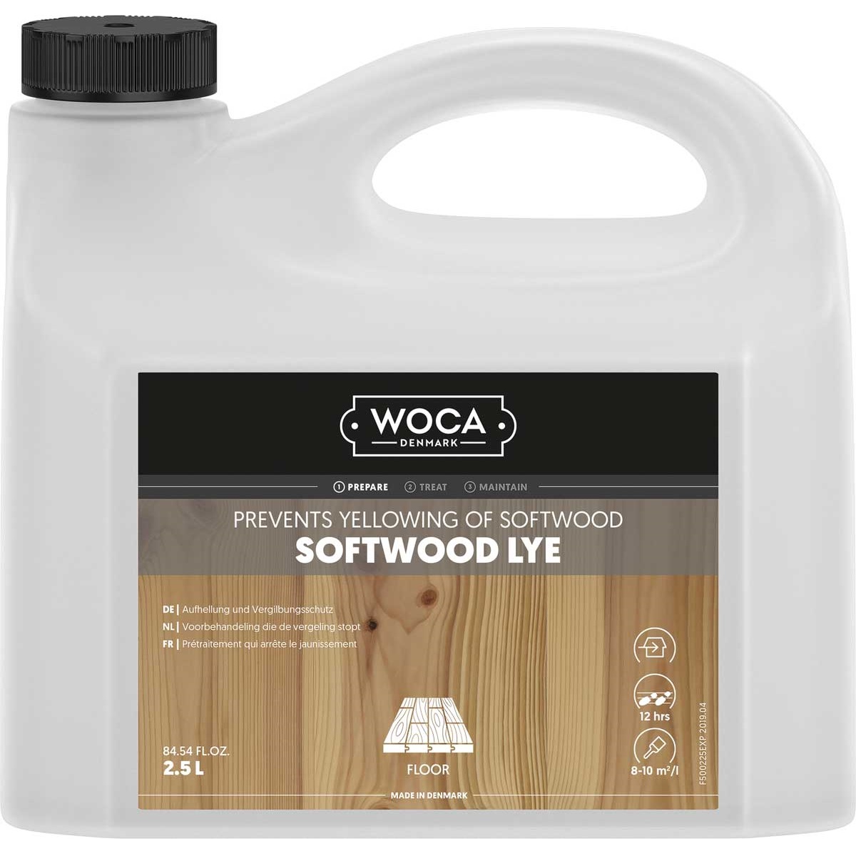 WOCA Weichholzlauge Weiß Softwood Lye White 2,5 Liter