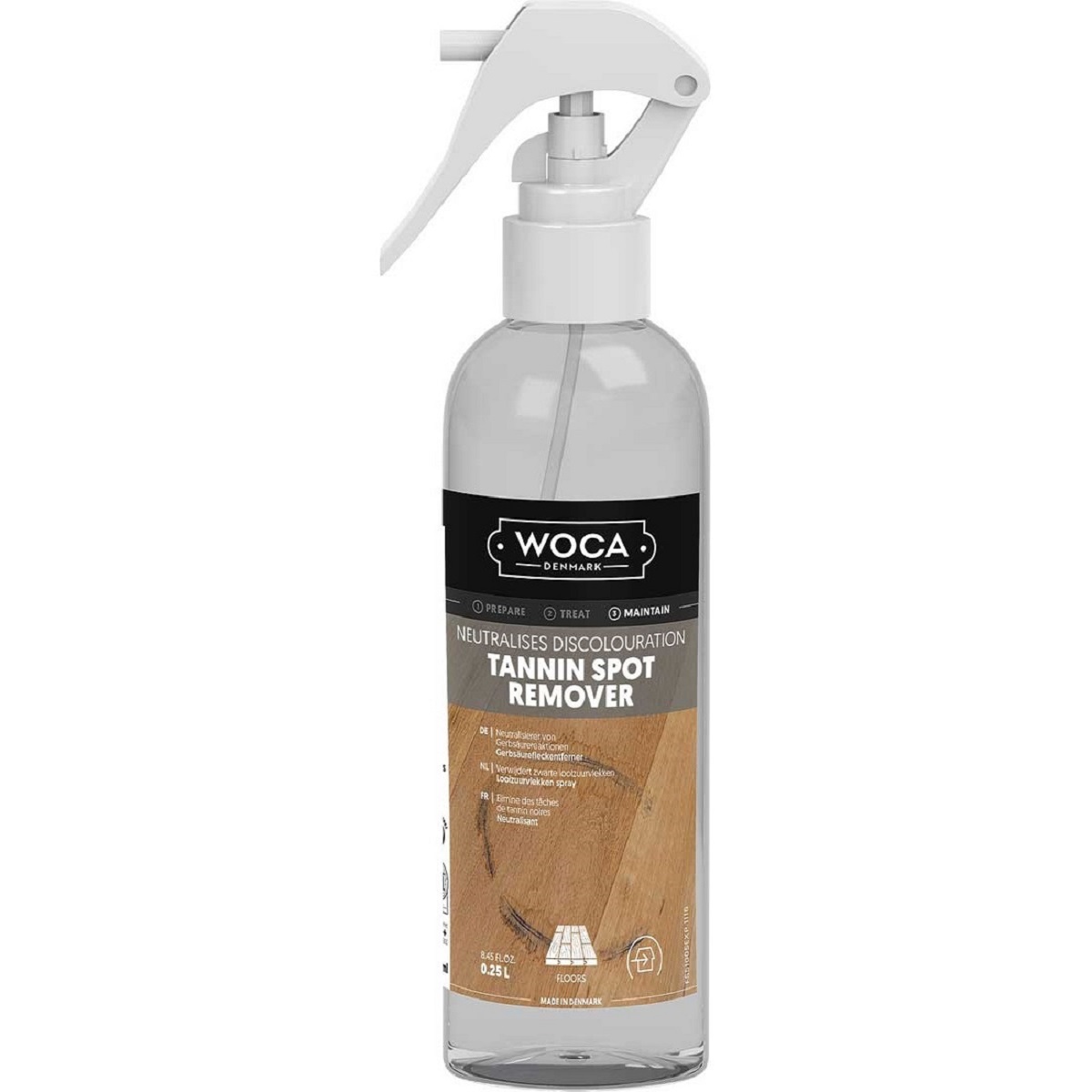 WOCA Gerbsäurefleckenspray Tannin Spot Remover Spray 0,25 Liter