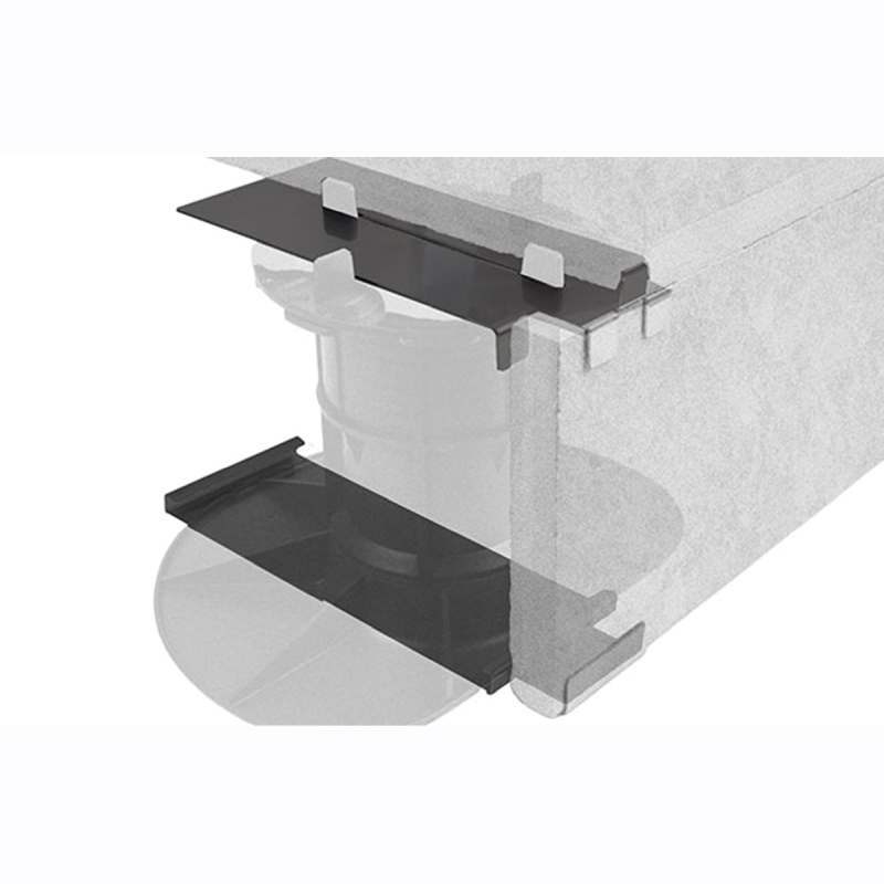 SOLIDOR Stelzlager Randabschlussset 2-teilig für Terrassenplatten