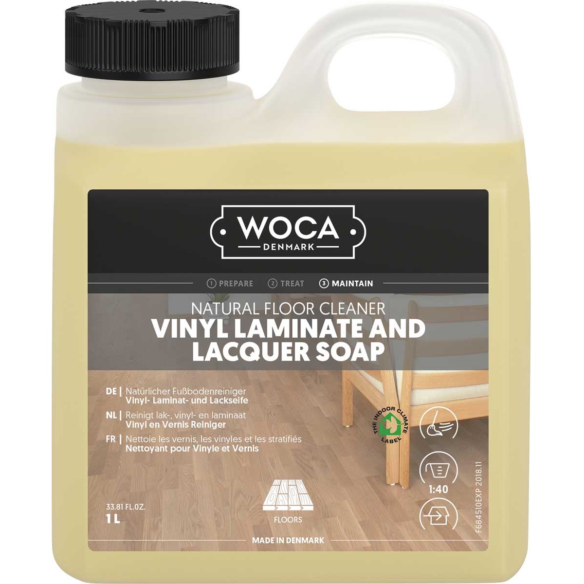 WOCA Vinyl- und Lackseife Master Cleaner 1 Liter