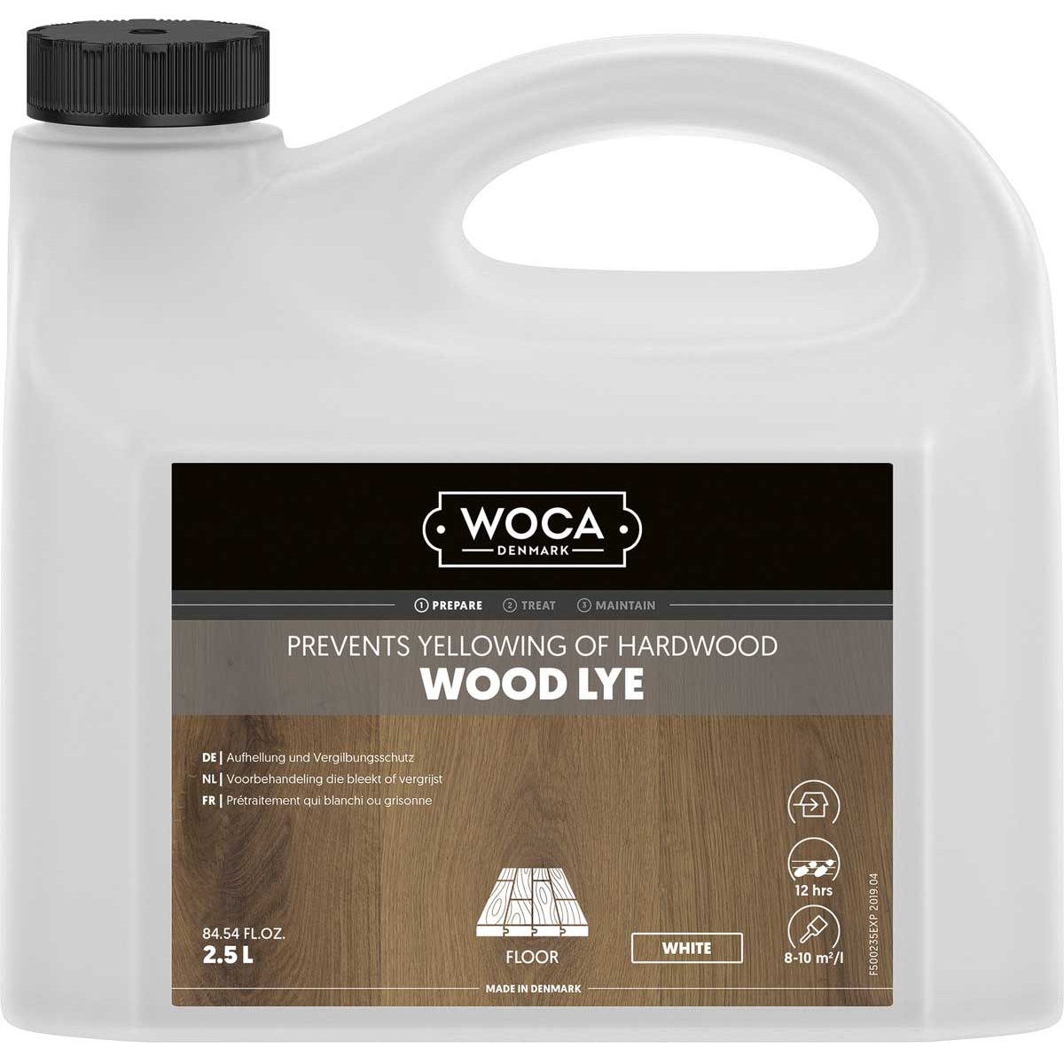 WOCA Holzlauge Weiß Wood Lye White 2,5 Liter