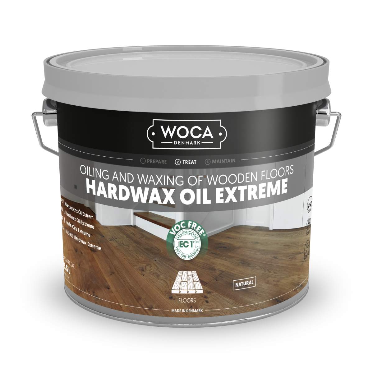 WOCA Hartwachs Öl Extrem Natur Hardwax Oil Extreme 2,5 Liter