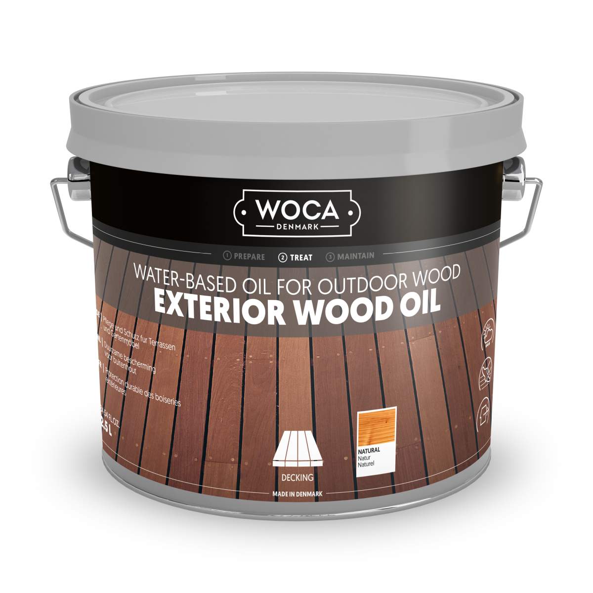 WOCA Terrassenöl Natur / Exterior Wood Oil Natural 2,5 Liter