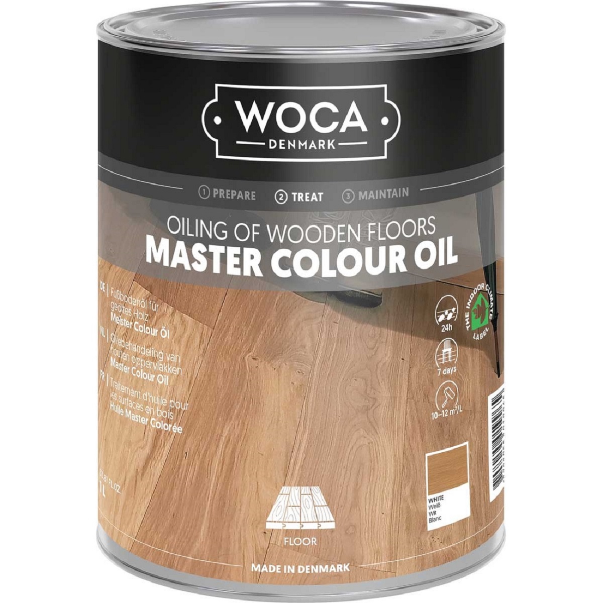 WOCA Meister Colour Öl Weiß Master Colour Oil White 1 Liter