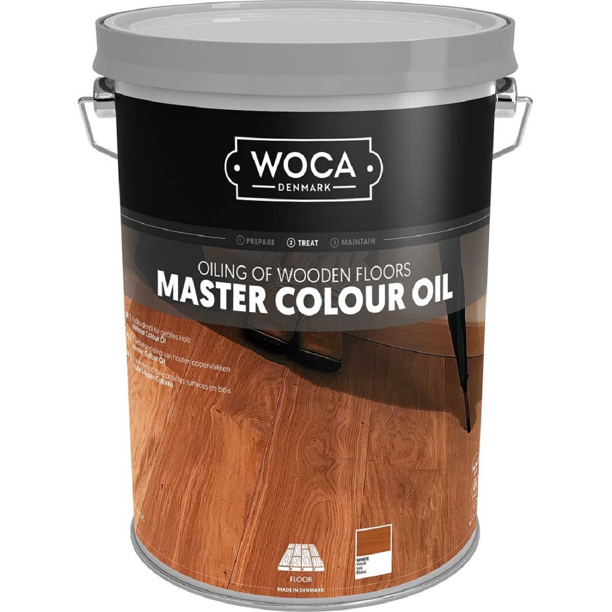 WOCA Meister Colour Öl Weiß Master Colour Oil White 5 Liter