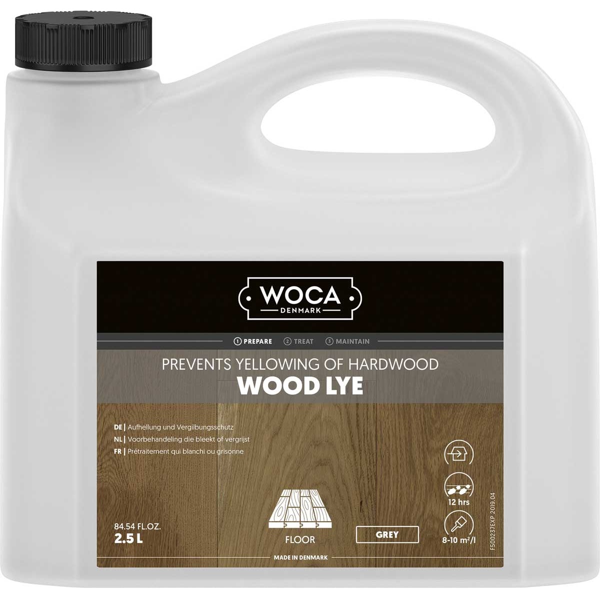 WOCA Holzlauge Grau Wood Lye Grey 2,5 Liter