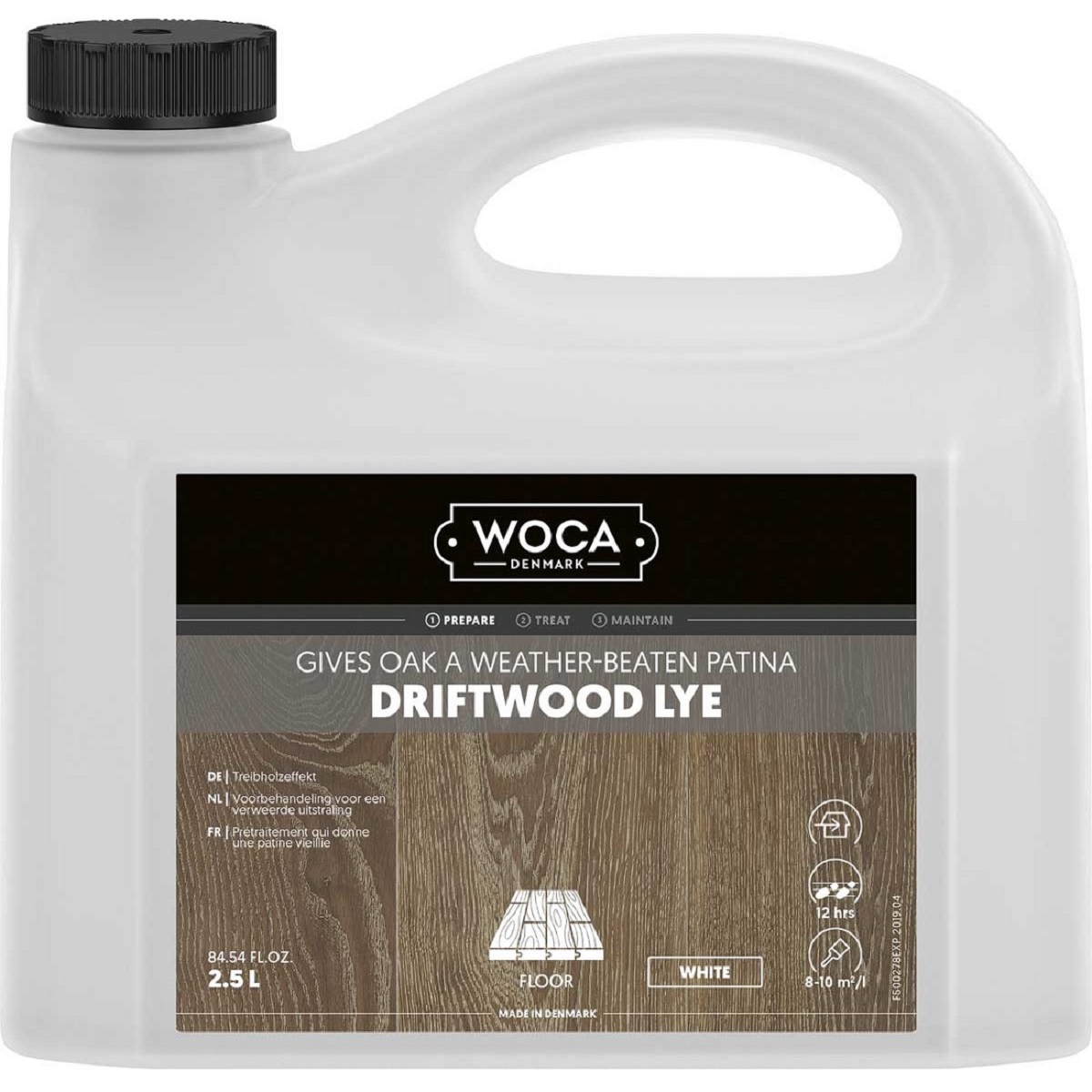 WOCA Treibholzlauge Weiß Driftwood Lye White 2,5 Liter